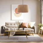 JUTE Natural Woven Pendant Light for Dining Room, Bedroom & Warm Scandinavian Interiors - Dekor Butik