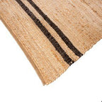 Area RugsJute/Cotton Striped Rug Black - 48" x 72" - Dekor Butik