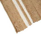 Area RugsJute/Cotton Striped Rug Off White - 24" x 36" - Dekor Butik