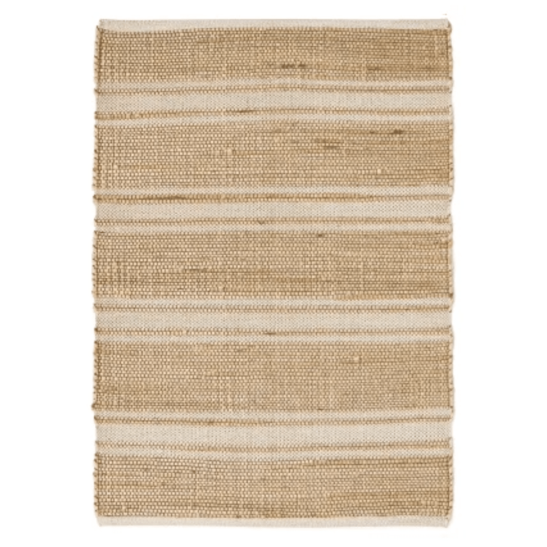 Area RugsJute/Cotton Stripes Natural Rug - 36" x 60" - Dekor Butik