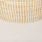 Kairi Set of 2 Seagrass Floor Baskets w/ Lids and Handles - Dekor Butik