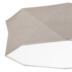 KANTOOR Beige Linen Flush Mount Light - Dekor Butik