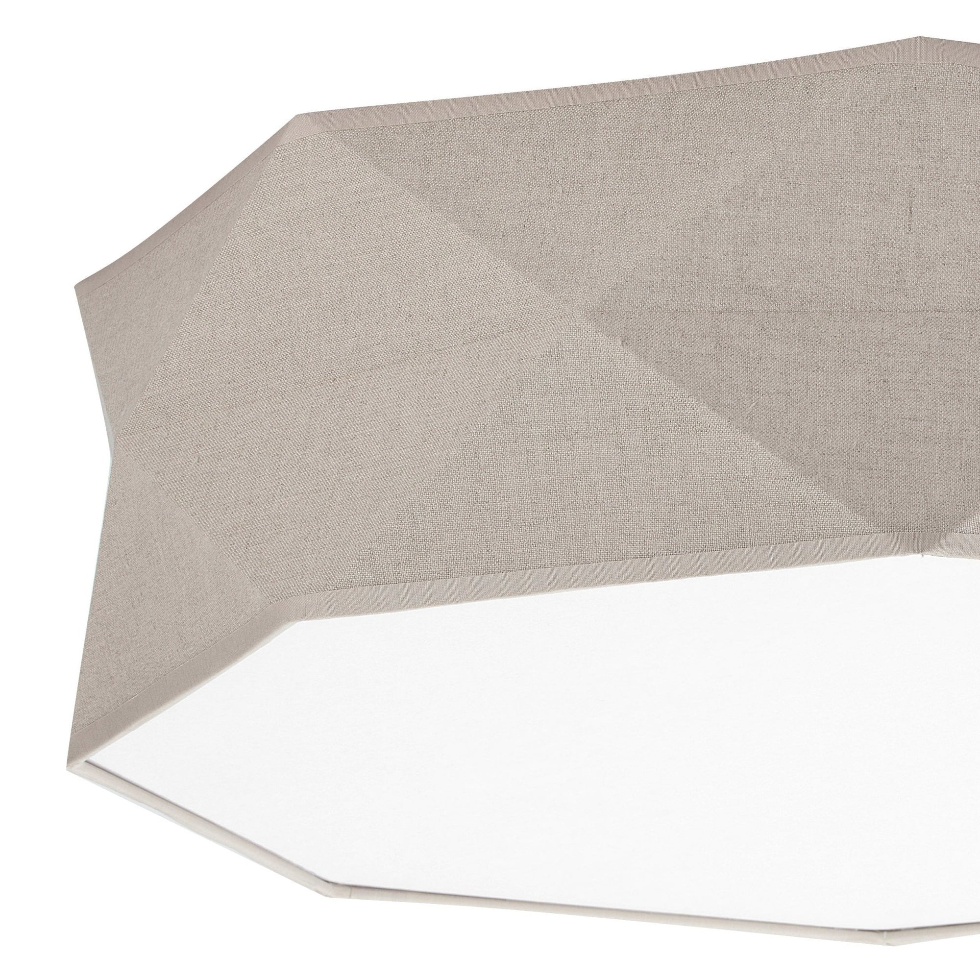 KANTOOR Beige Linen Flush Mount Light - Dekor Butik