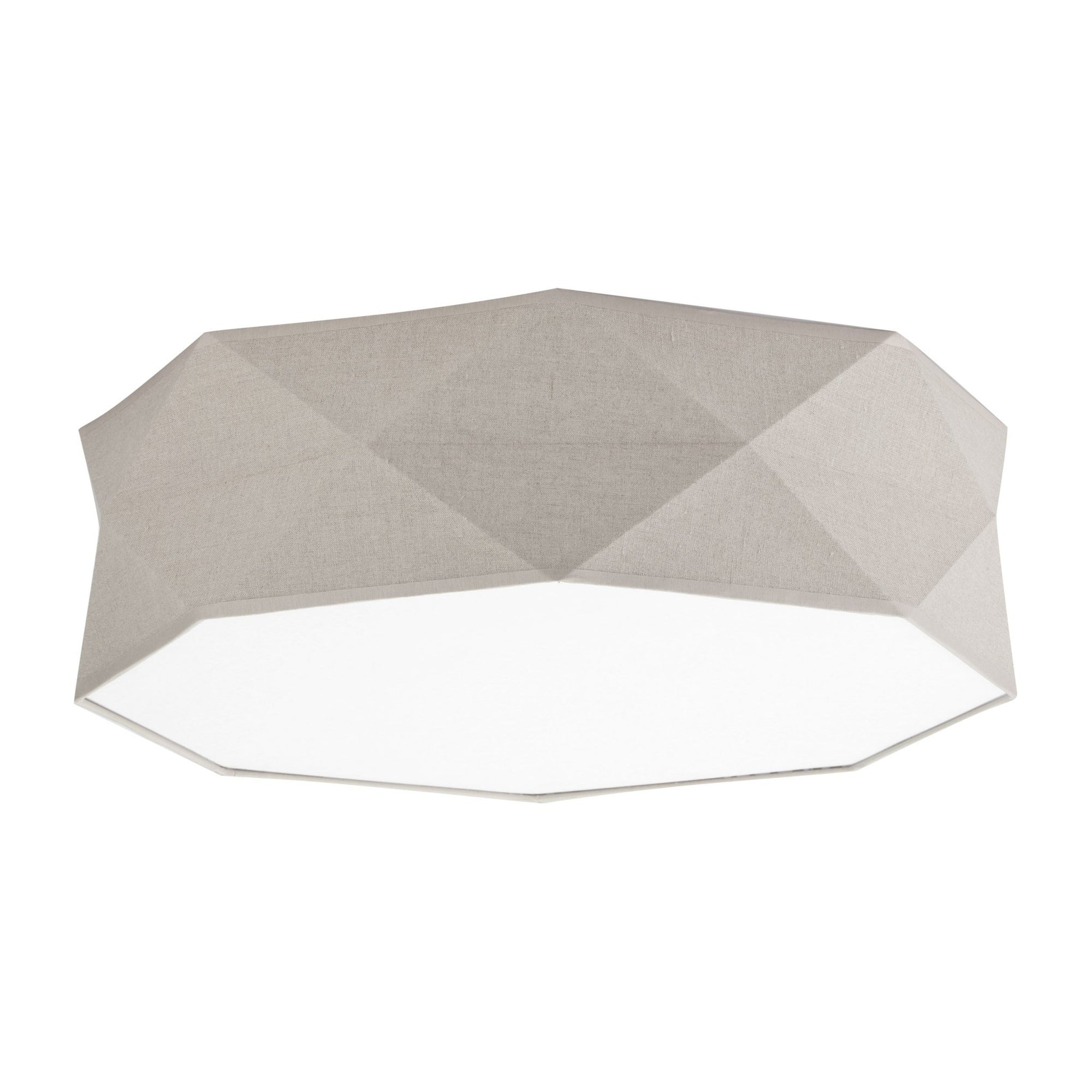 KANTOOR Beige Linen Flush Mount Light - Dekor Butik