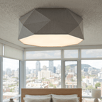 KANTOOR Gray Modern Flush Mount Light - Dekor Butik