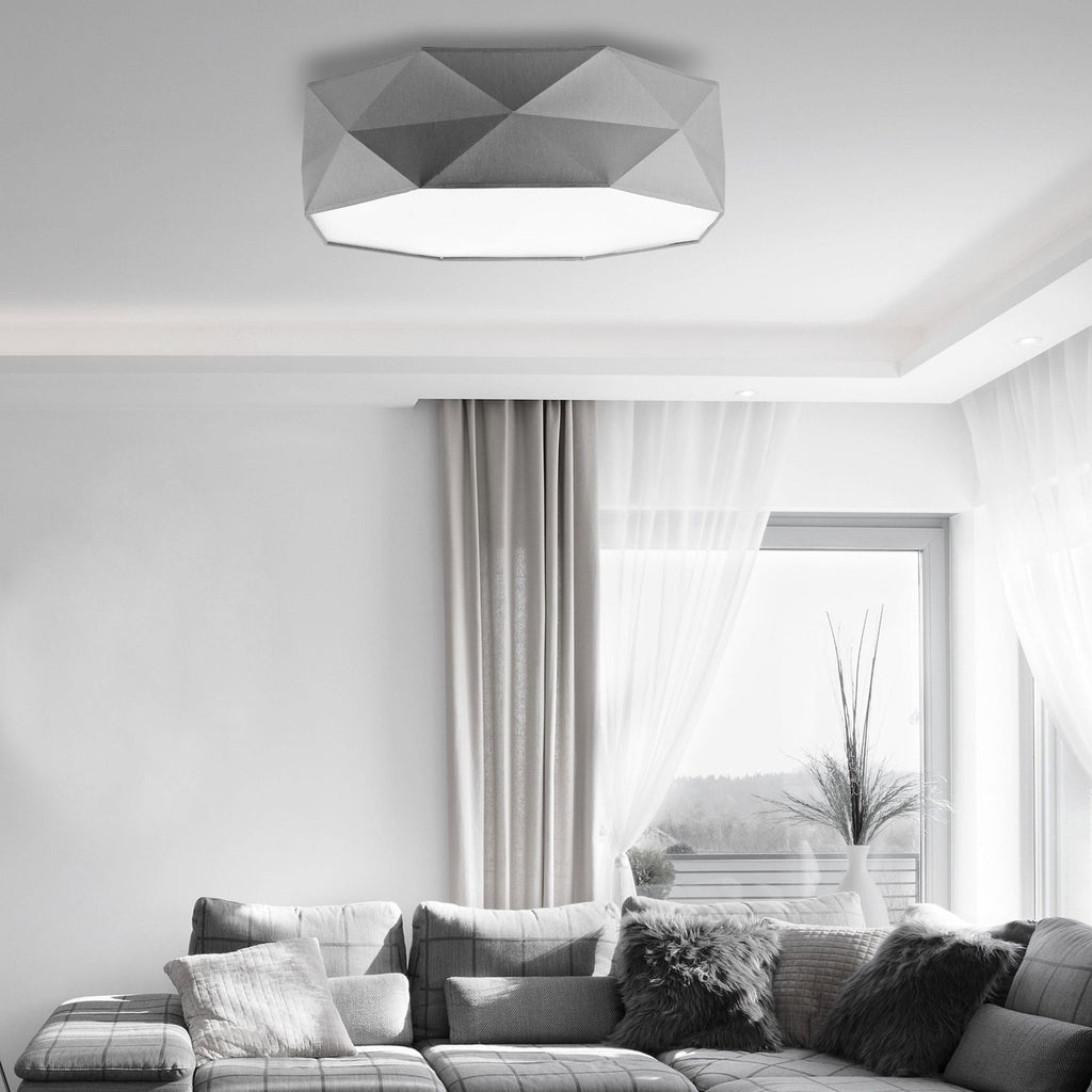 KANTOOR Gray Modern Flush Mount Light (Clearance) - Dekor Butik