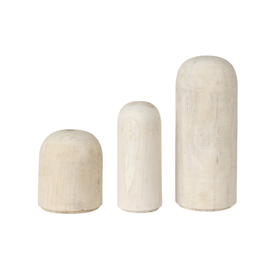 Sculpture & ObjectsKnox White Wash Object - 3 Sizes - Dekor Butik