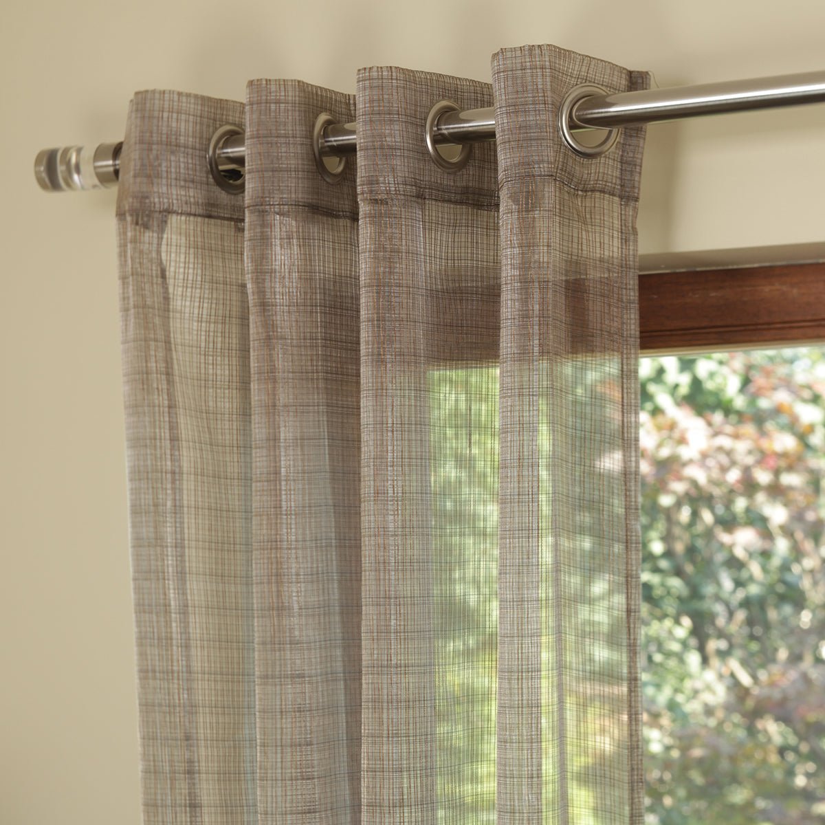 CurtainsKoby Jacquard Sheer Grommet Curtain - Dekor Butik