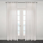 CurtainsKozani Jacquard Plaid Sheer Grommet Curtain - Dekor Butik