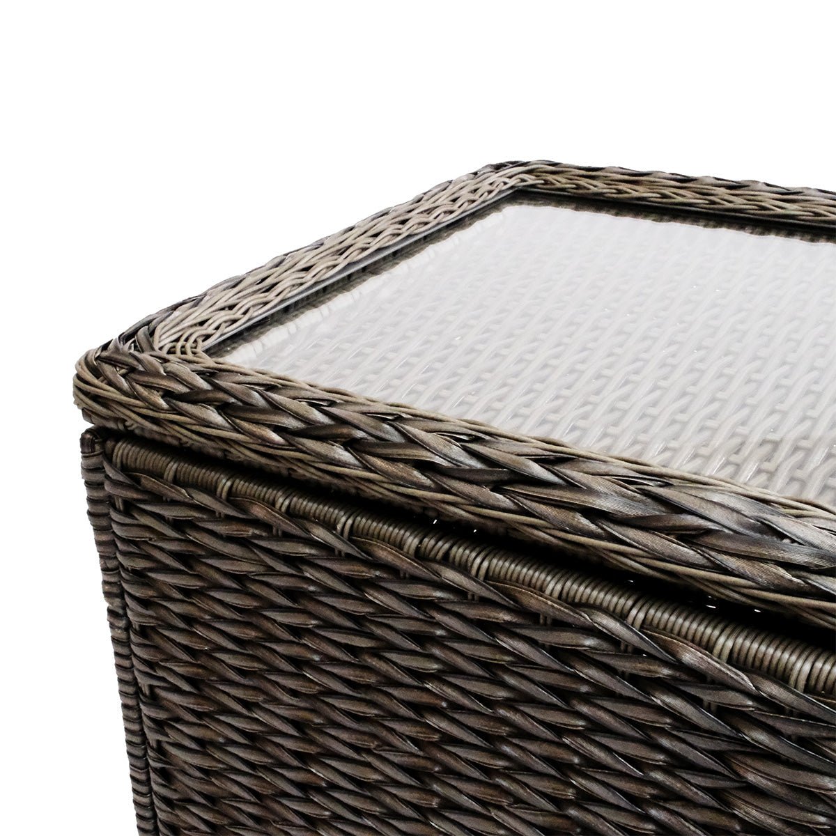 Coffee TableLaguna Point Wicker Outdoor Storage Chest Coffee Table - Dekor Butik
