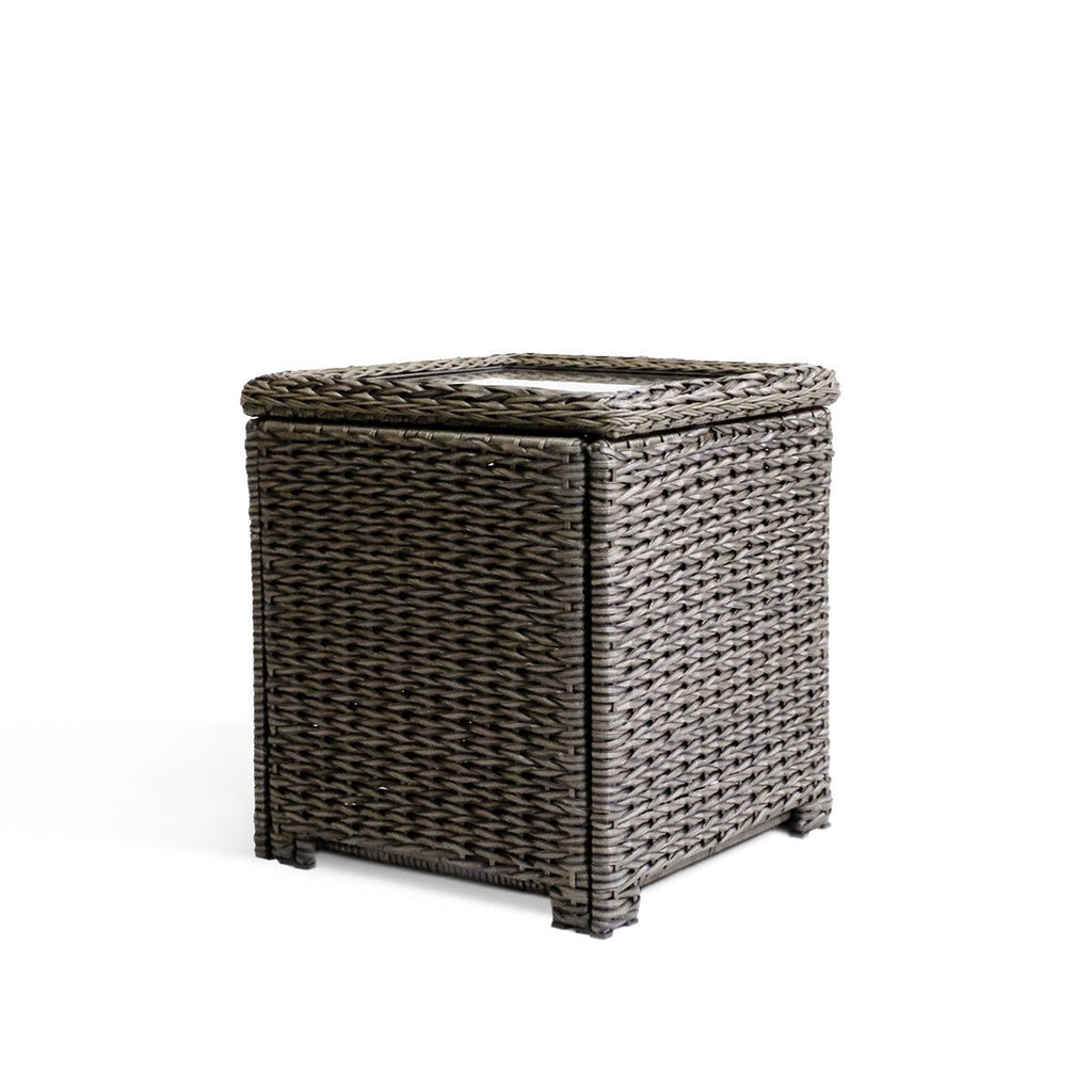 End TableLaguna Point Wicker Outdoor Storage Chest End Table - Dekor Butik
