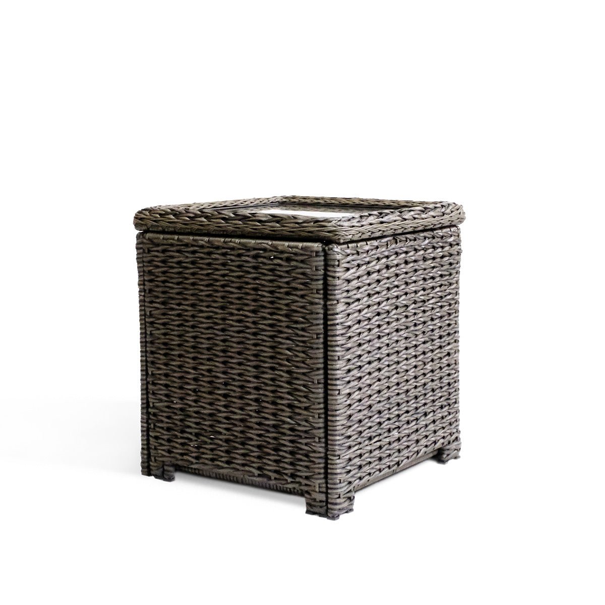 End TableLaguna Point Wicker Outdoor Storage Chest End Table - Dekor Butik