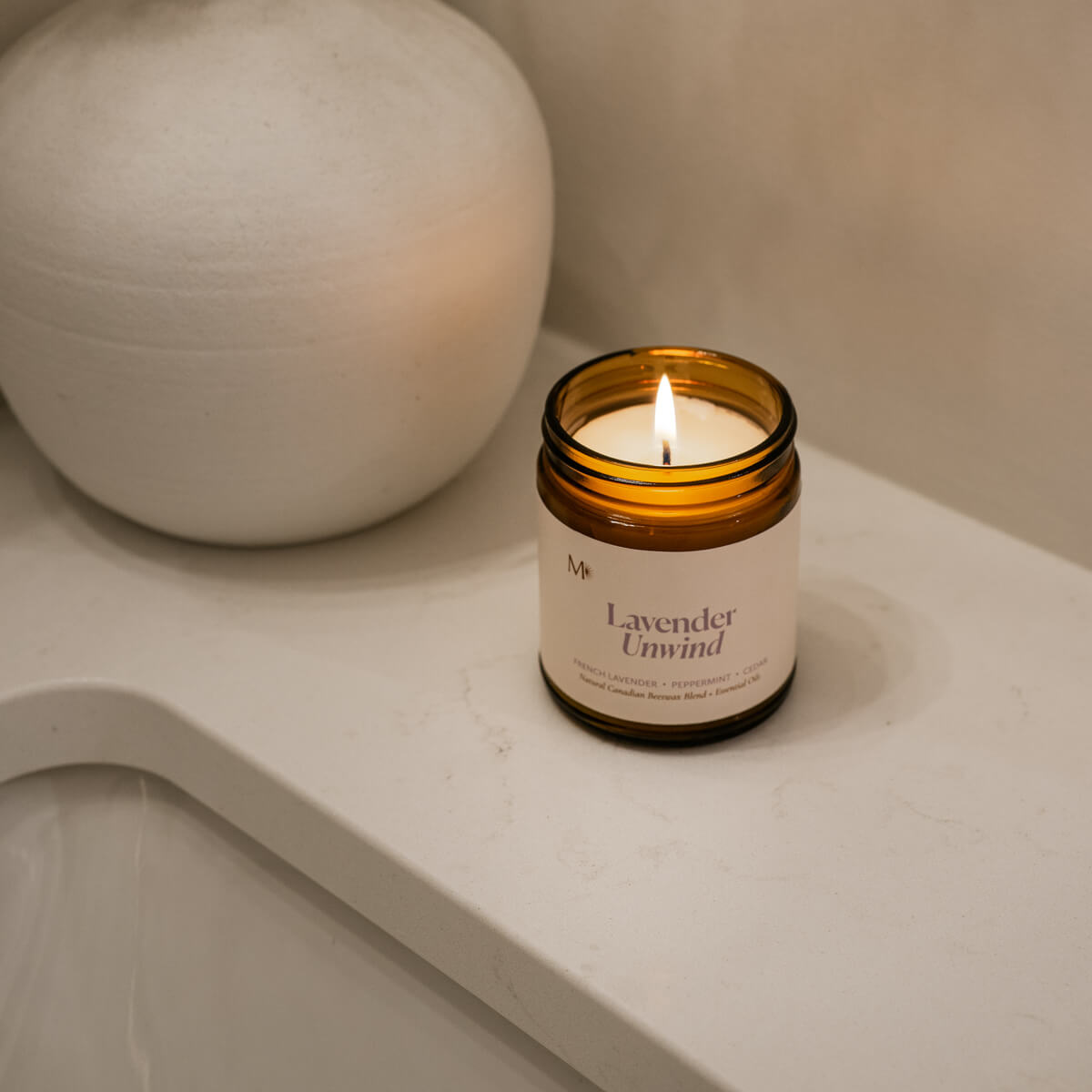 CandlesLavender Unwind Candle - Dekor Butik