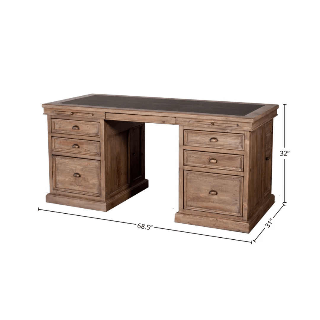 Lifestyle Double Desk - Sundried - Dekor Butik