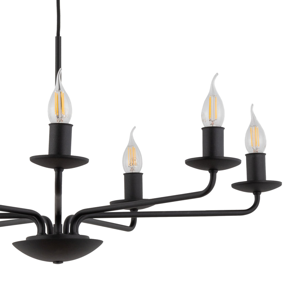 LIMAL Vintage Candle Chandelier Pendant Light for Dining Room, Living Room & Entryway - Dekor Butik