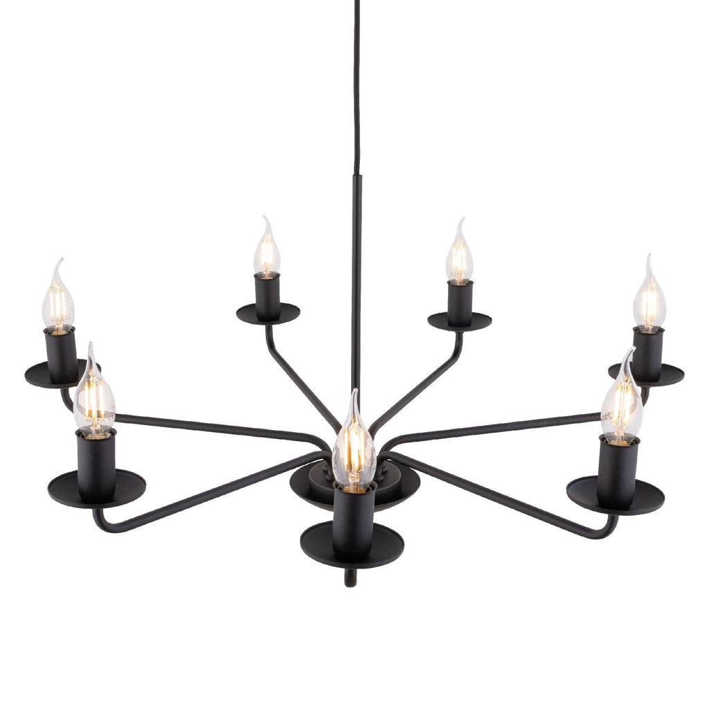 LIMAL Vintage Candle Chandelier Pendant Light for Dining Room, Living Room & Entryway - Dekor Butik