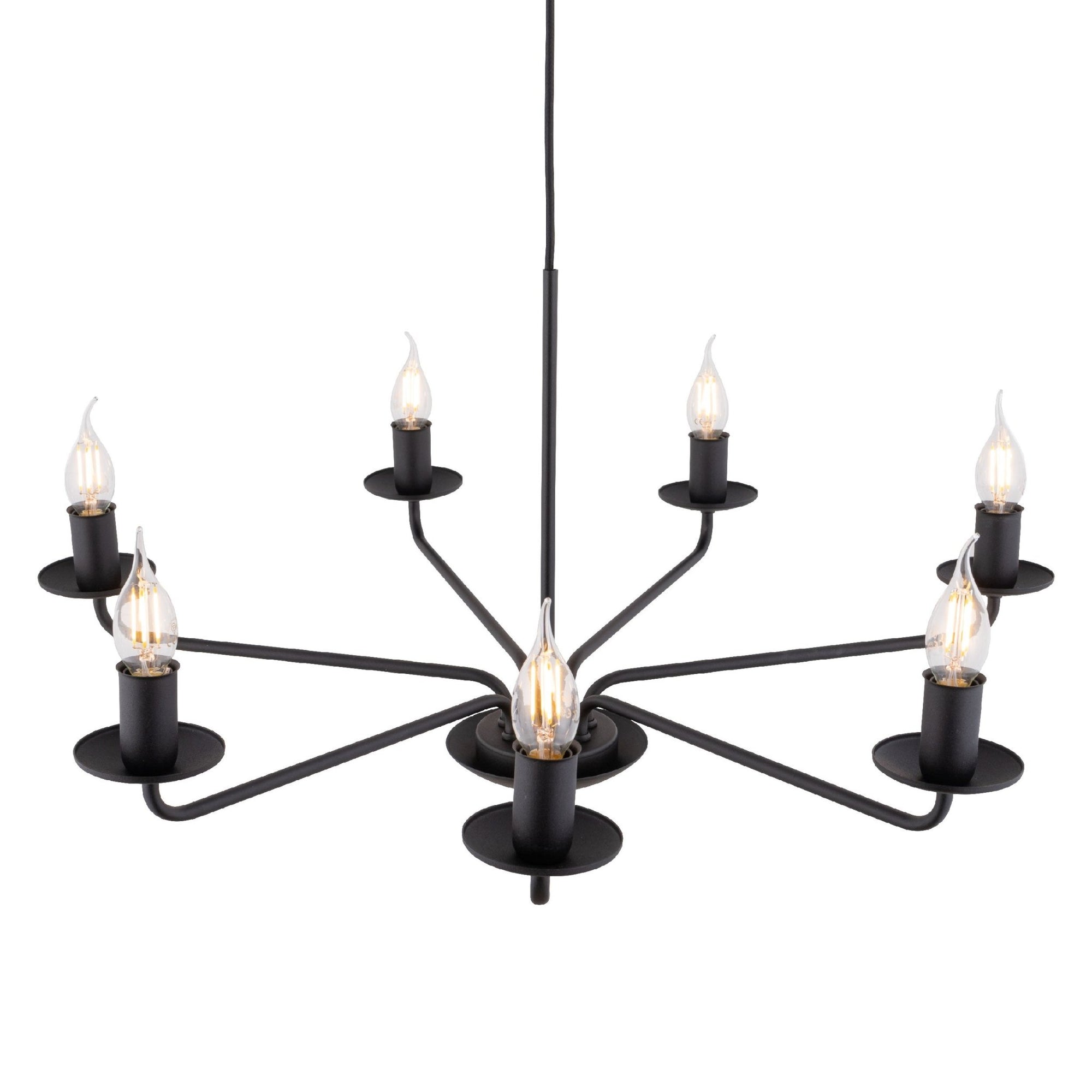 LIMAL Vintage Candle Chandelier Pendant Light for Dining Room, Living Room & Entryway - Dekor Butik
