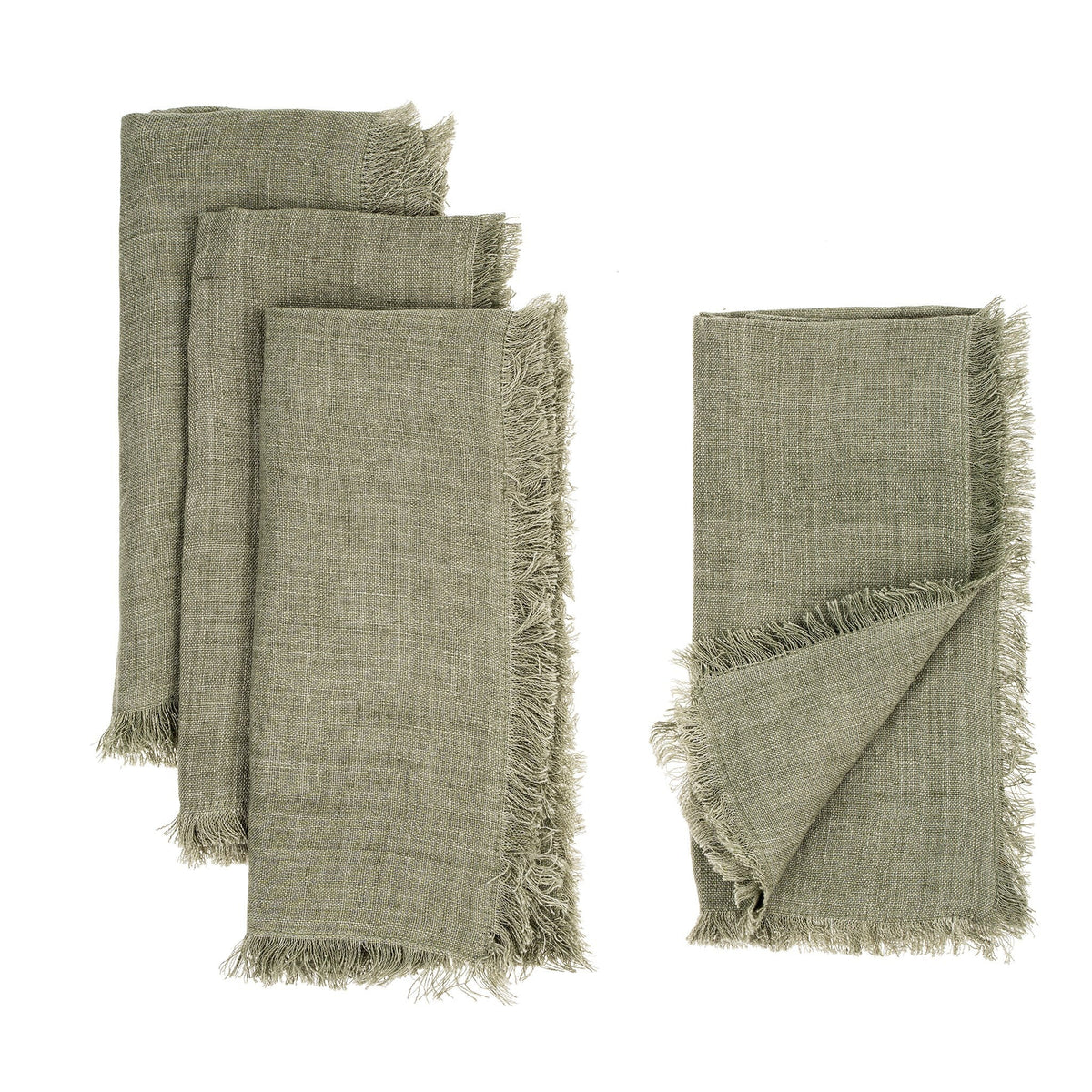 KitchenLina Linen Napkins Set of 4 - 4 Colours - Dekor Butik