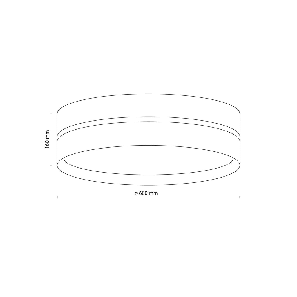 Linobianco Natural Linen Flush Mount Ceiling Light for Bedroom, Hallway & Living Room - Dekor Butik