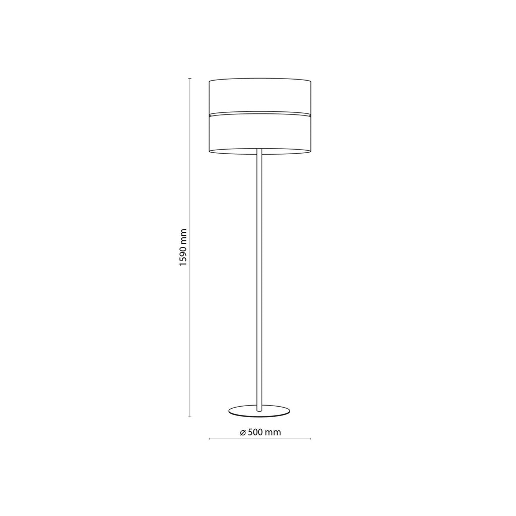 LINOBIANCO Natural Woven Floor Lamp for Living Room, Bedroom & Reading Nook – Scandinavian Minimalist Lighting - Dekor Butik
