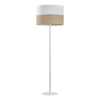 LINOBIANCO Natural Woven Floor Lamp for Living Room, Bedroom & Reading Nook – Scandinavian Minimalist Lighting - Dekor Butik