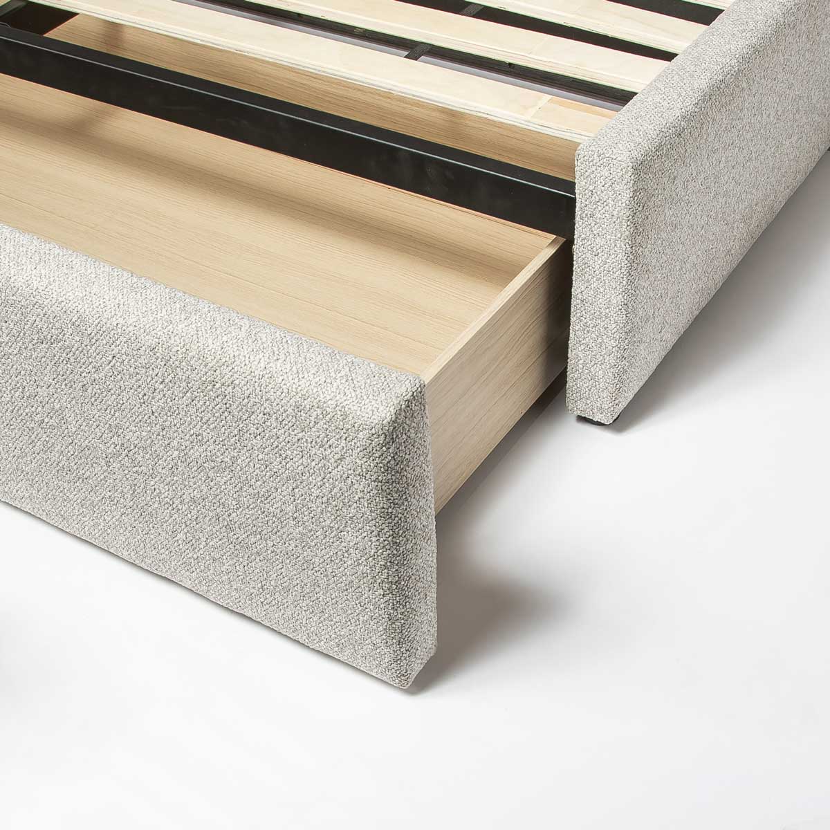 baseLourdes King Drawer Storage Bed - Dune - Dekor Butik