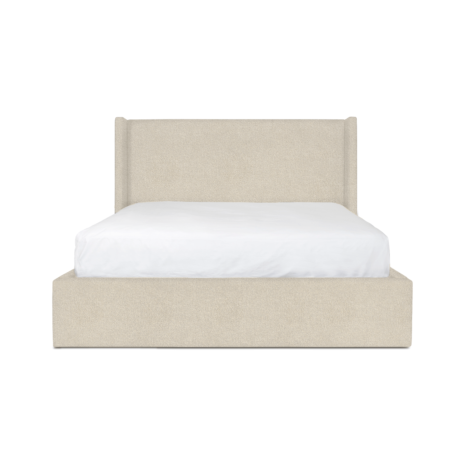 baseLourdes King Storage Drawer Bed - Cream - Dekor Butik