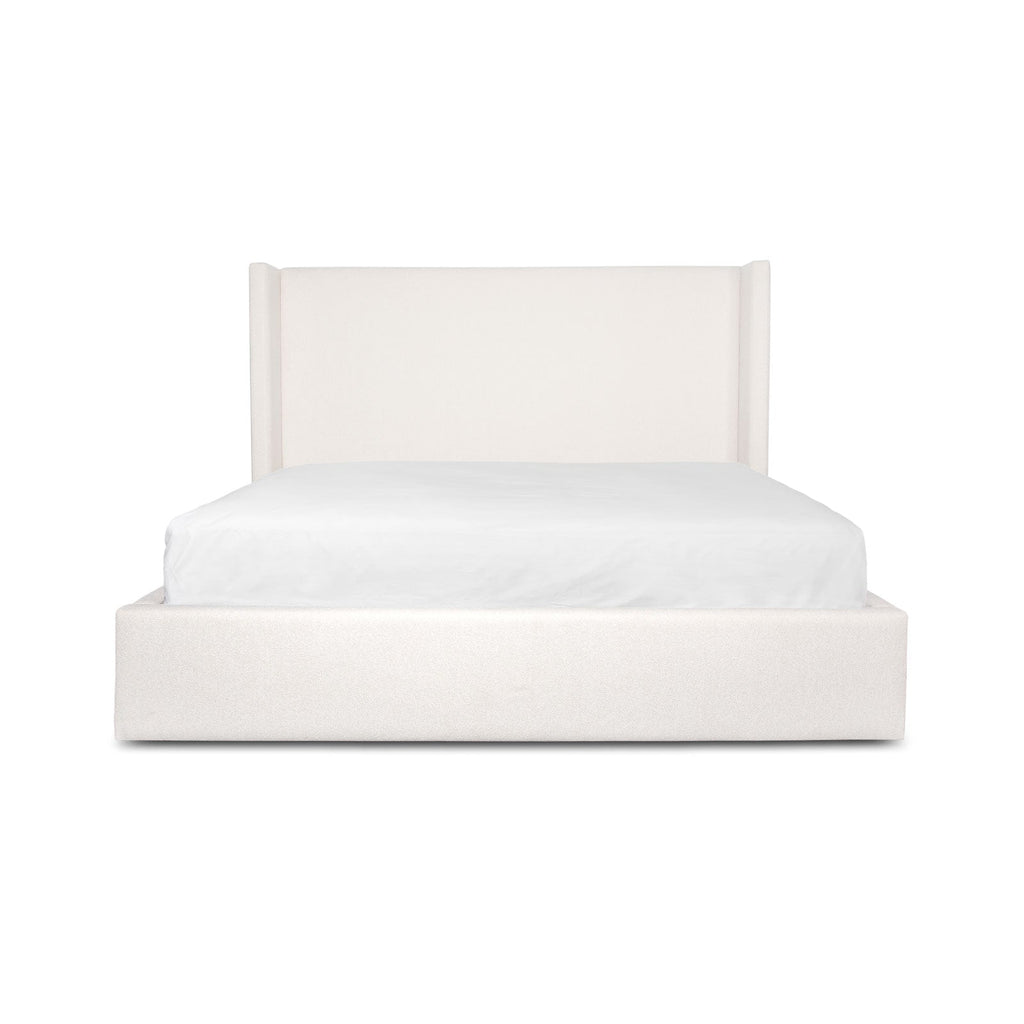 baseLourdes King Storage Drawer Bed - Cream - Dekor Butik