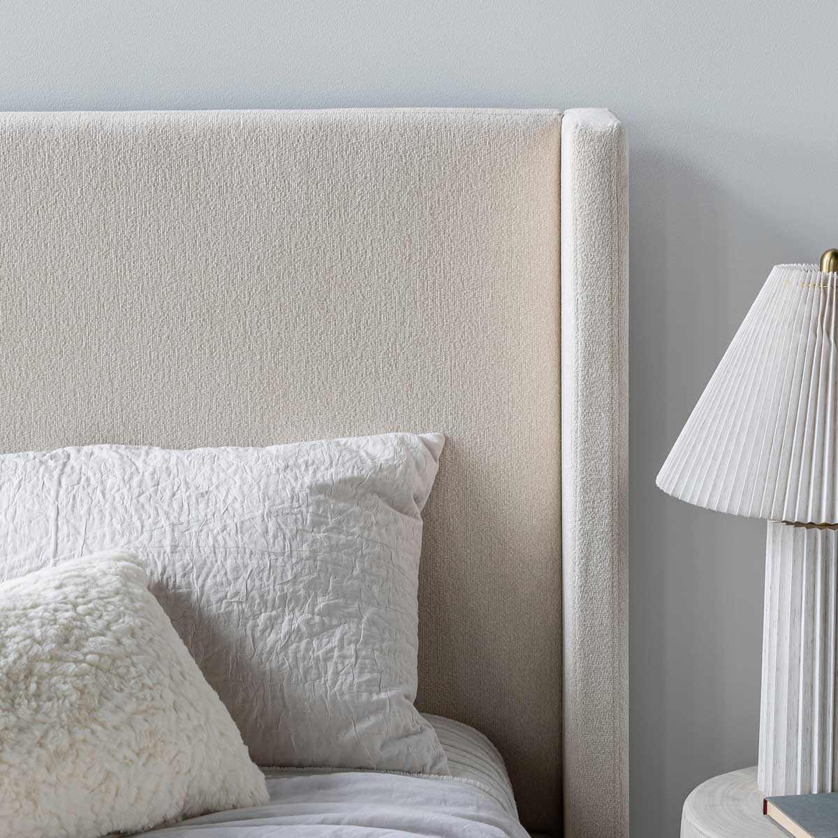 baseLourdes Queen Storage Drawer Bed - Cream - Dekor Butik