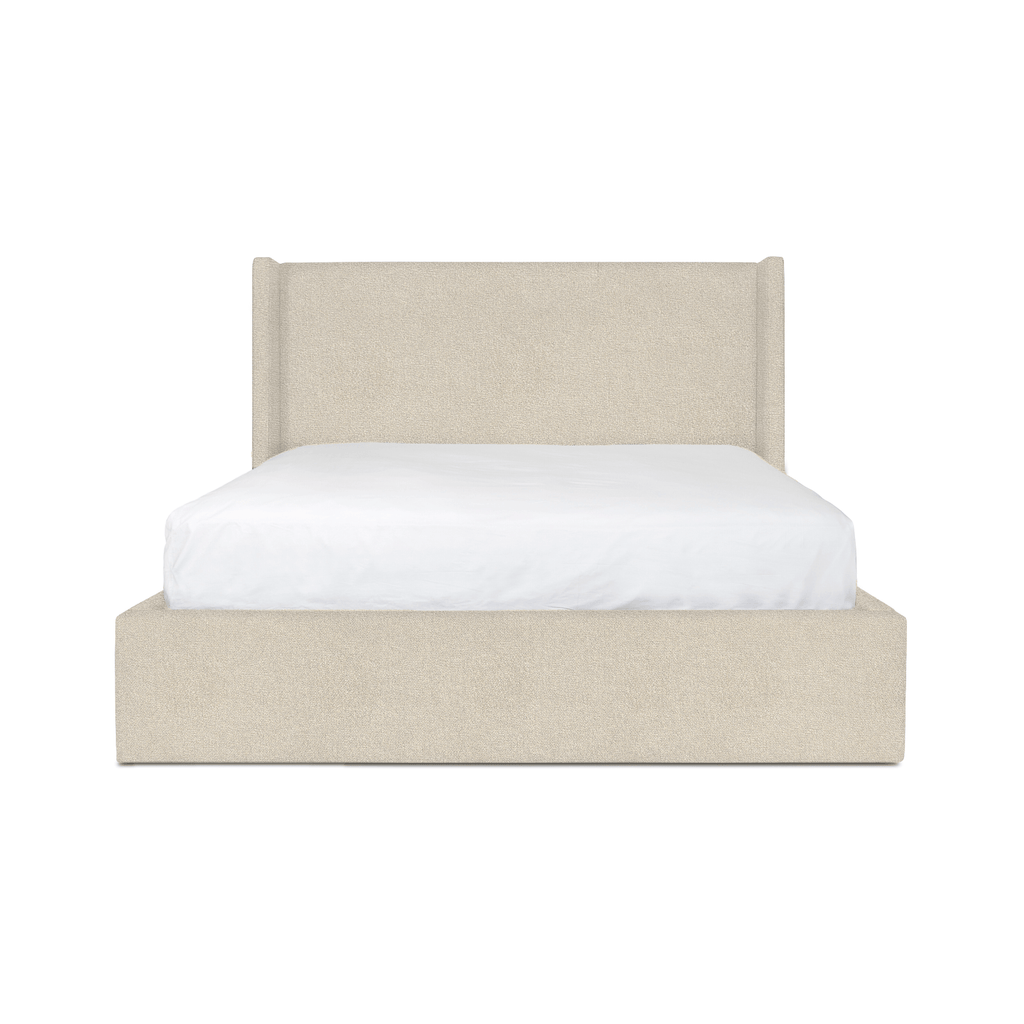baseLourdes Queen Storage Drawer Bed - Cream - Dekor Butik