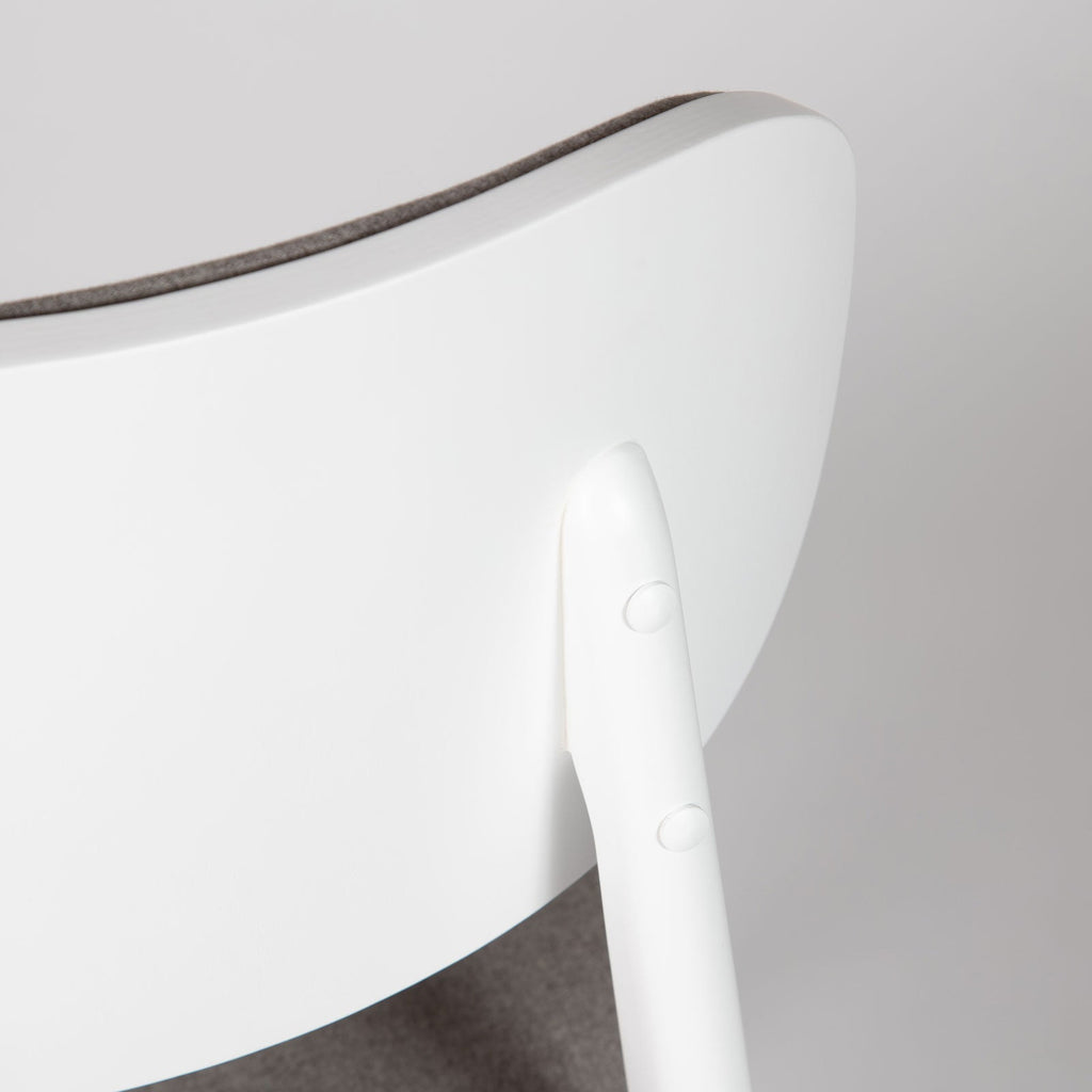 baseLuka Dining Chair - White - Dekor Butik