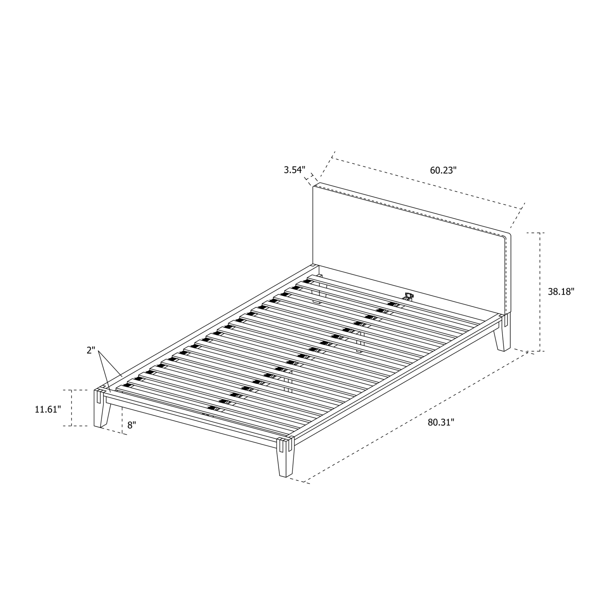 baseLuna Tool - free Double Bed - Buff - Dekor Butik
