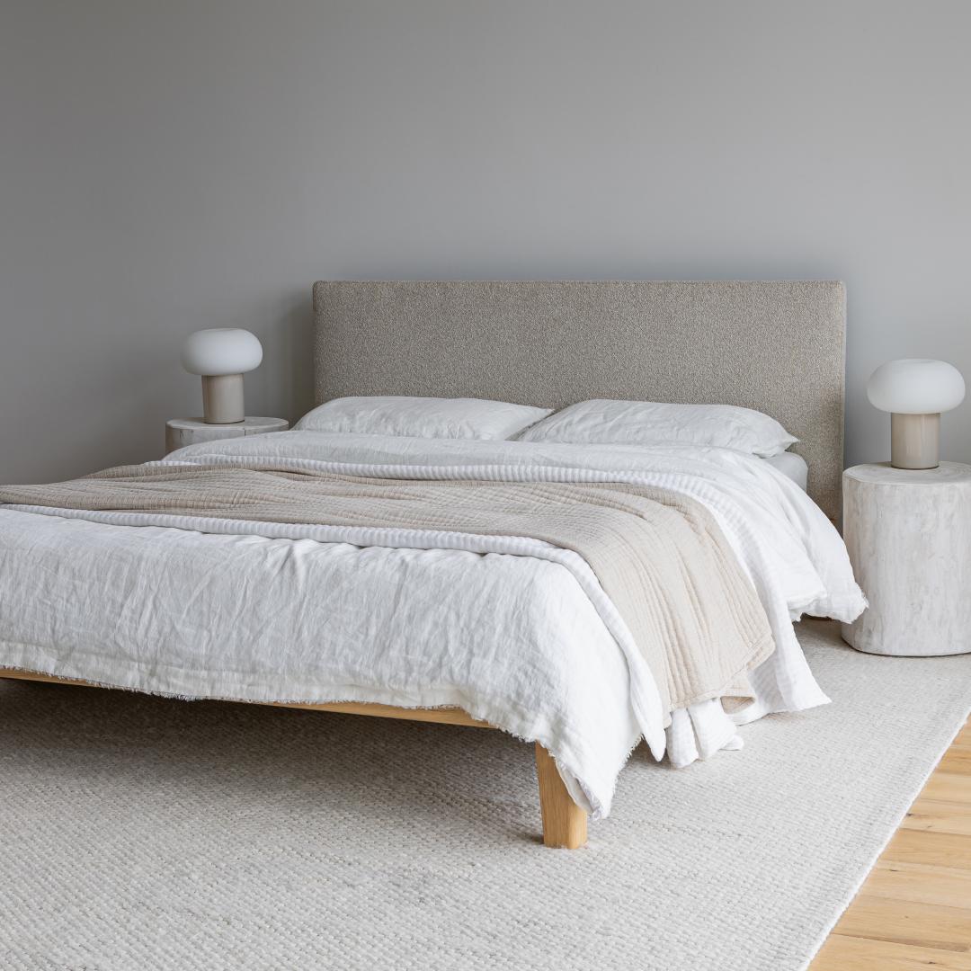 baseLuna Tool - free King Bed - Buff - Dekor Butik