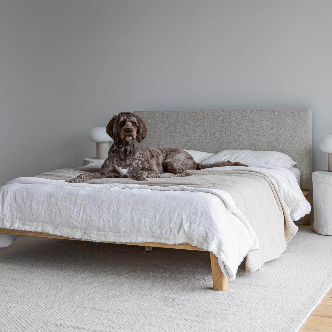 baseLuna Tool - free King Bed - Buff - Dekor Butik