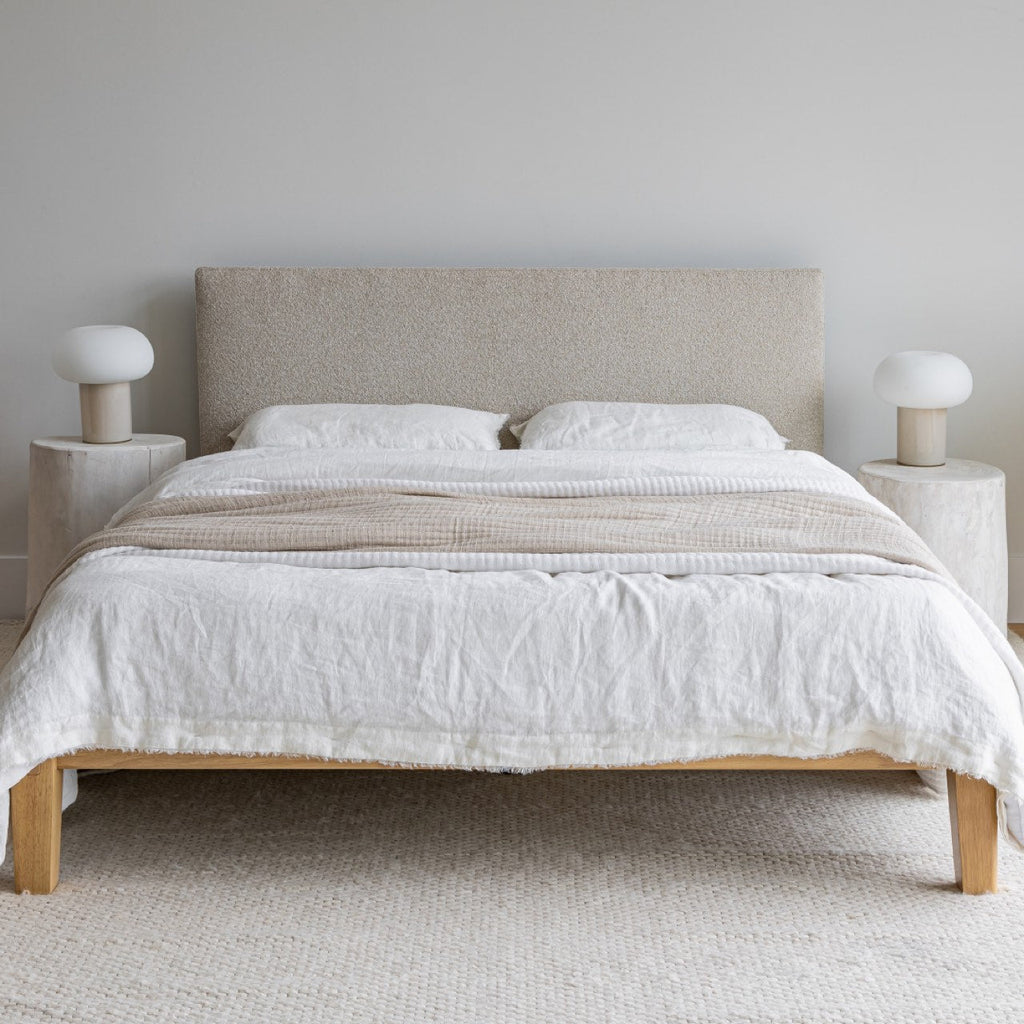baseLuna Tool - free Queen Bed - Buff - Dekor Butik