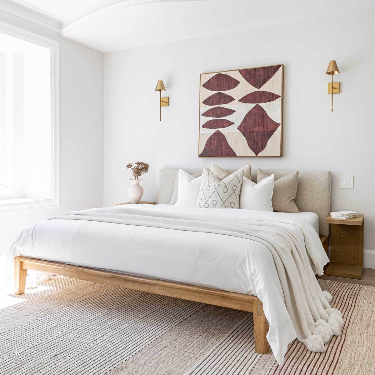 baseLuna Tool - free Queen Bed - Buff - Dekor Butik
