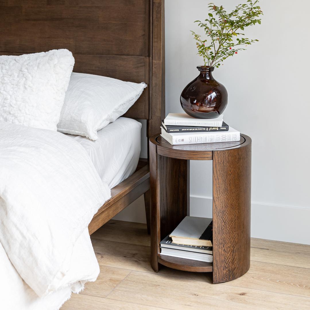 baseLuna Wood Tool - Free Double Bed - Coffee - Dekor Butik
