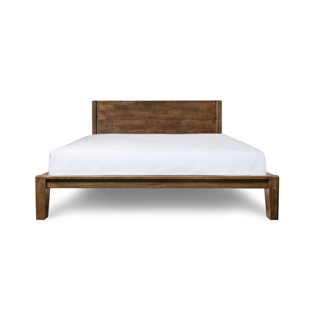 baseLuna Wood Tool - Free Queen Bed - Coffee - Dekor Butik