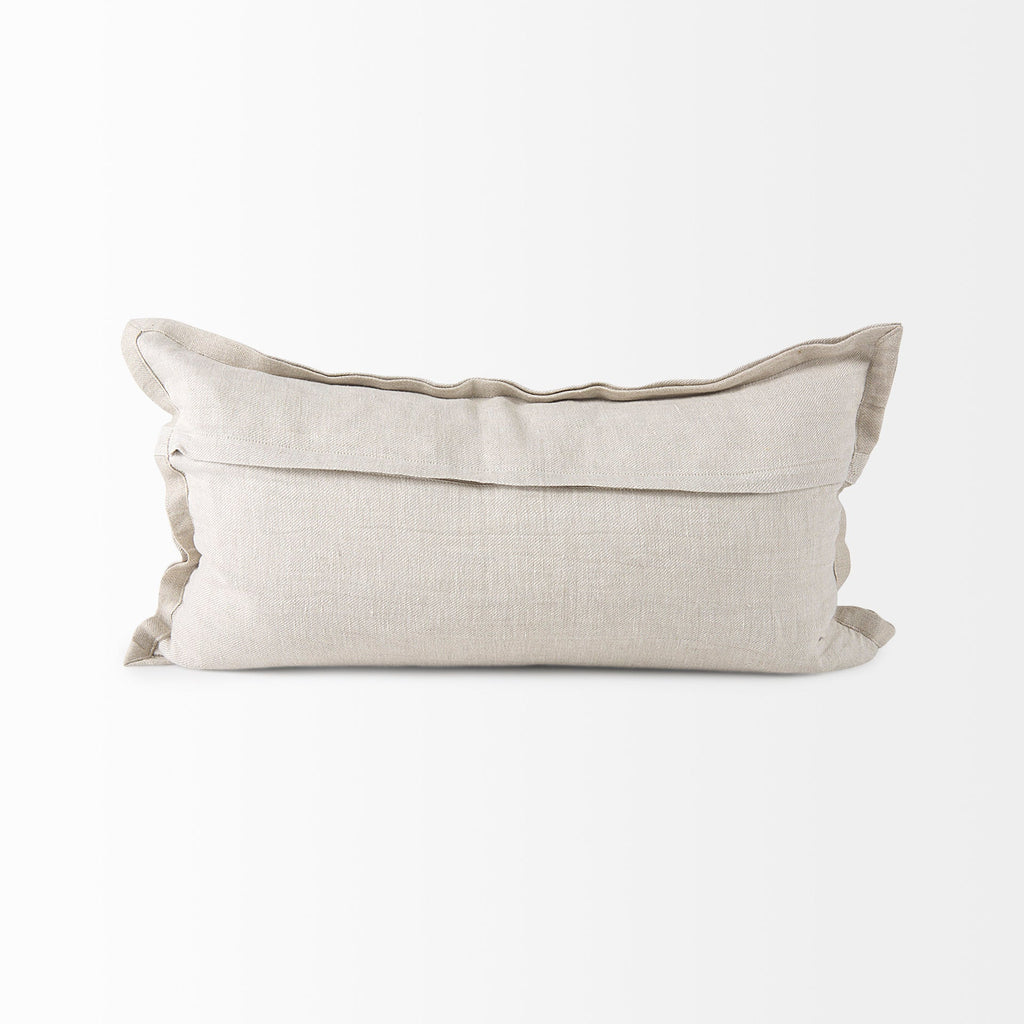 Cushions & ThrowsMae Linen Flanged Toss Cushion Cover - Dekor Butik