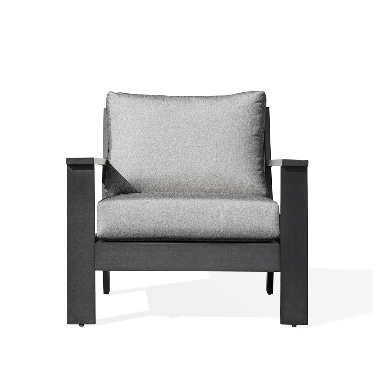 sofasMagnolia Black Aluminum Club Chair with Sunbrella® Cushions - Dekor Butik