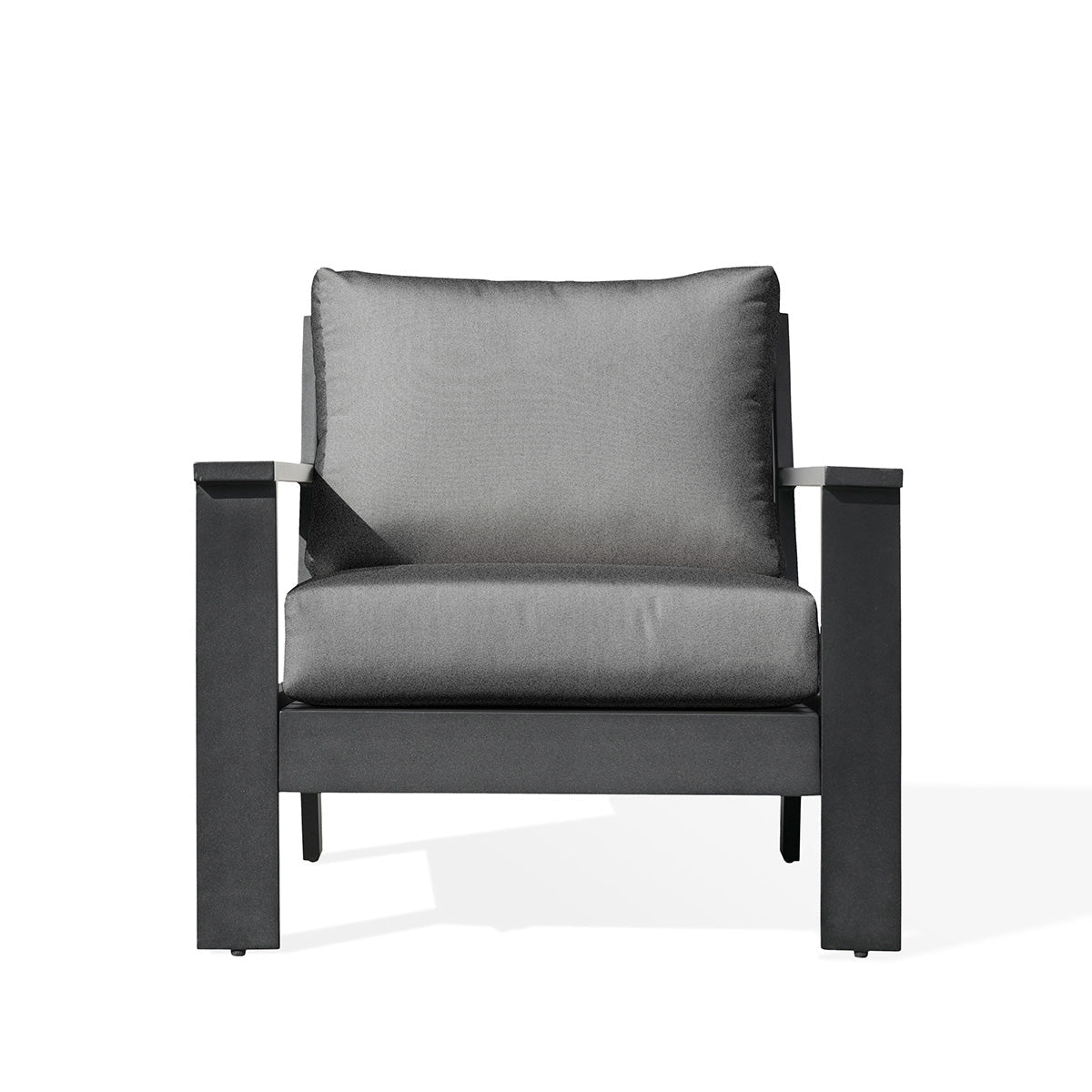 sofasMagnolia Black Aluminum Club Chair with Sunbrella® Cushions - Dekor Butik
