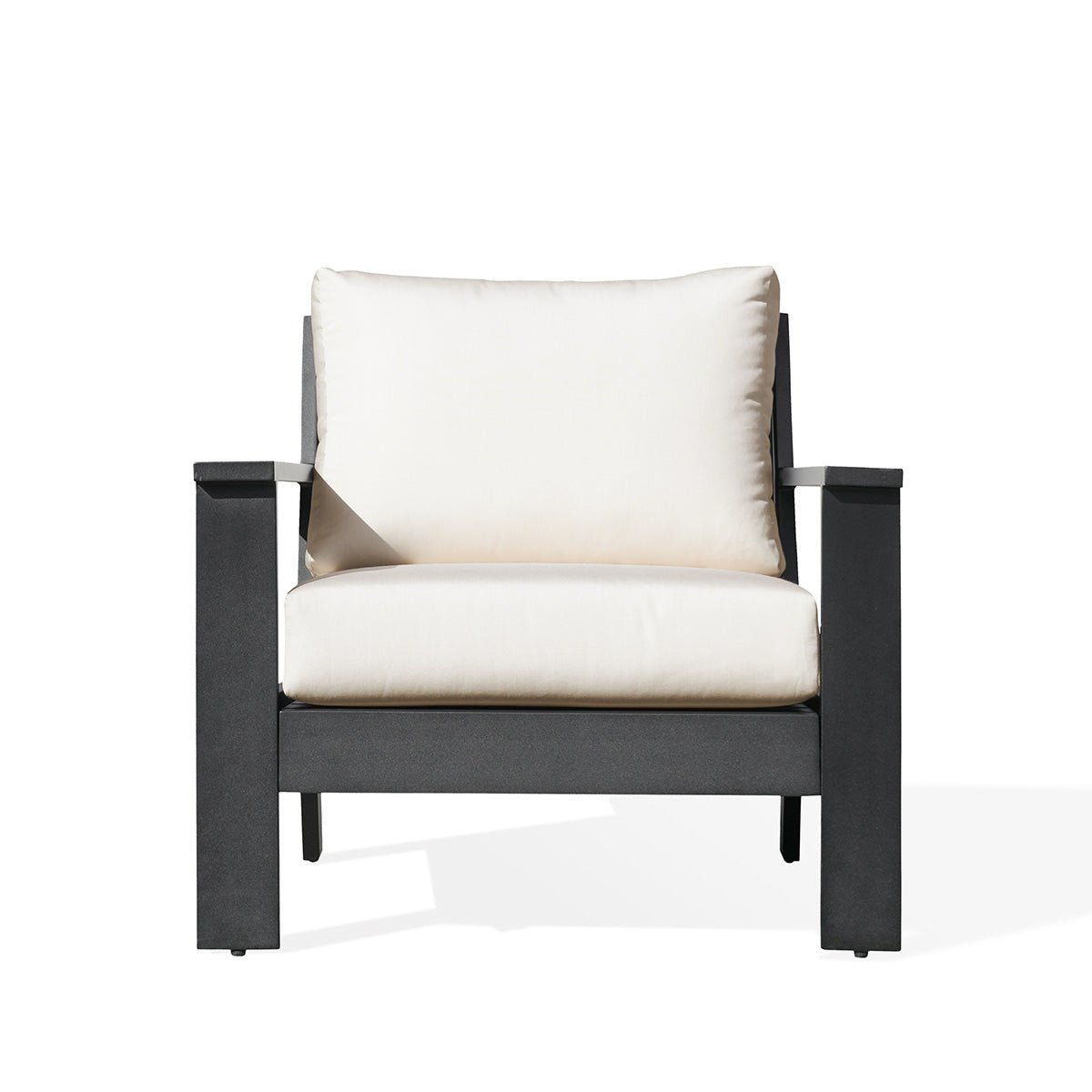 sofasMagnolia Black Aluminum Club Chair with Sunbrella® Cushions - Dekor Butik