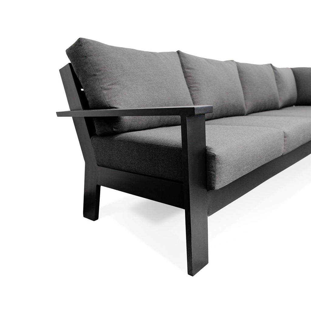 sectionalMagnolia Black Aluminum Sectional with Sunbrella® Cushions - Dekor Butik