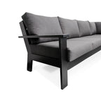 sectionalMagnolia Black Aluminum Sectional with Sunbrella® Cushions - Dekor Butik