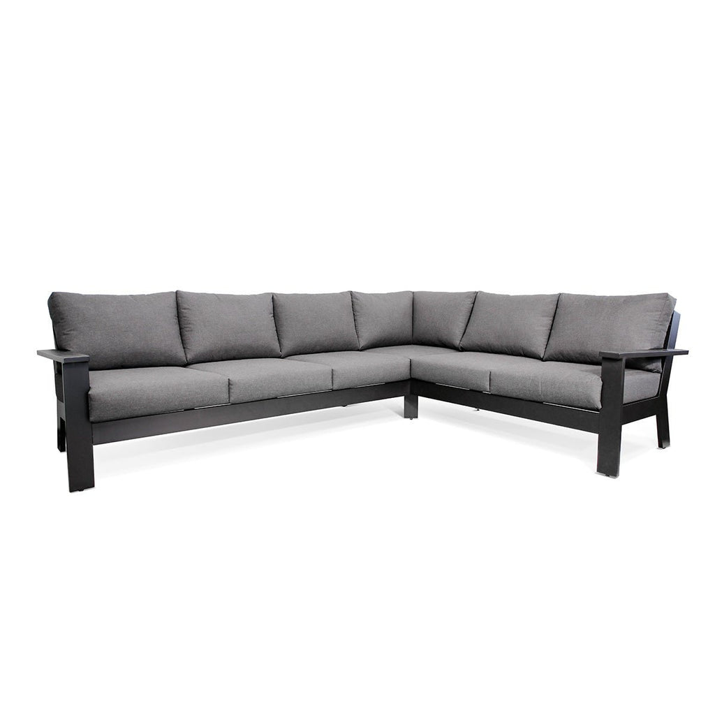 sectionalMagnolia Black Aluminum Sectional with Sunbrella® Cushions - Dekor Butik