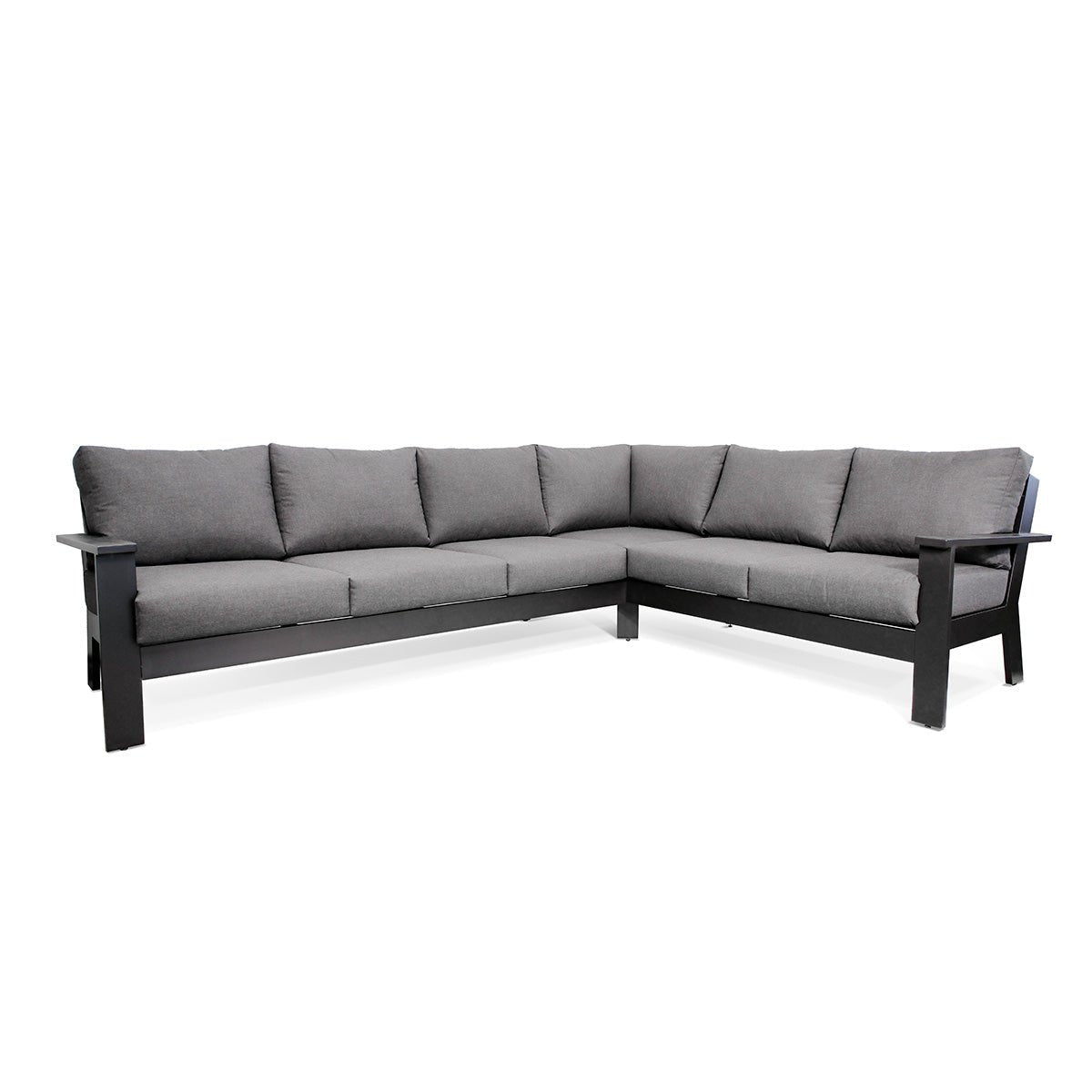 sectionalMagnolia Black Aluminum Sectional with Sunbrella® Cushions - Dekor Butik