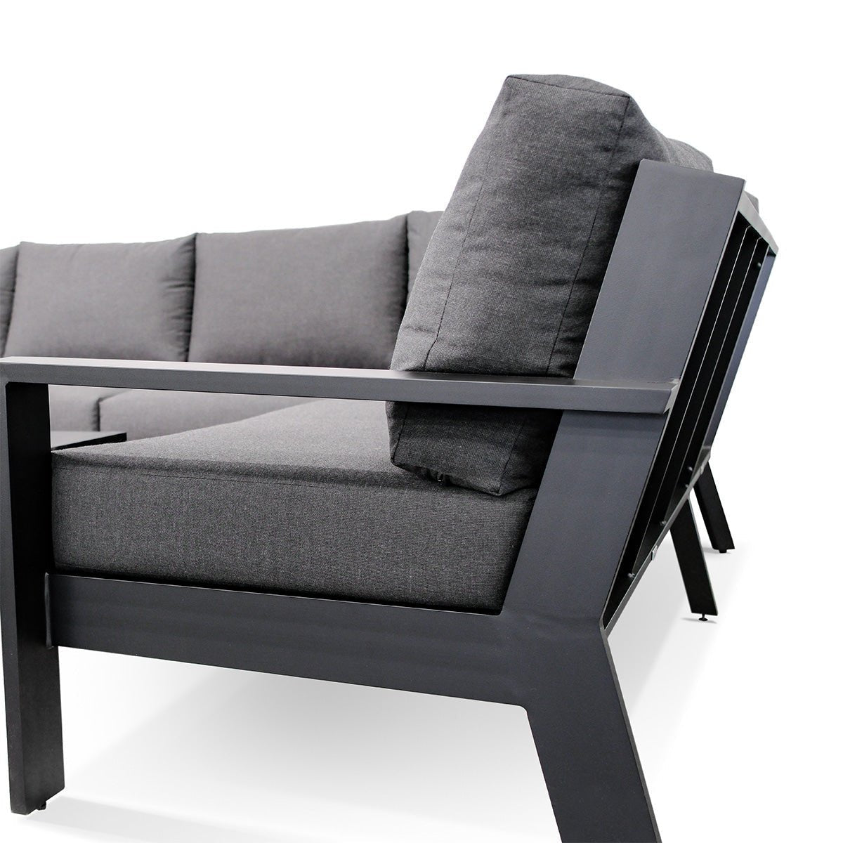 sectionalMagnolia Black Aluminum Sectional with Sunbrella® Cushions - Dekor Butik