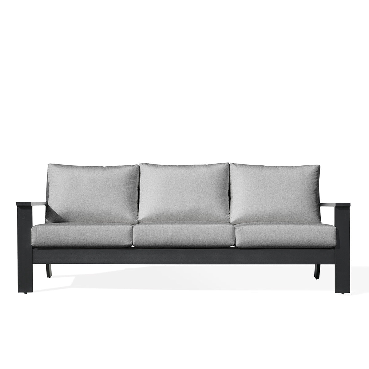 sofasMagnolia Black Aluminum Sofa with Sunbrella® Cushions - Dekor Butik
