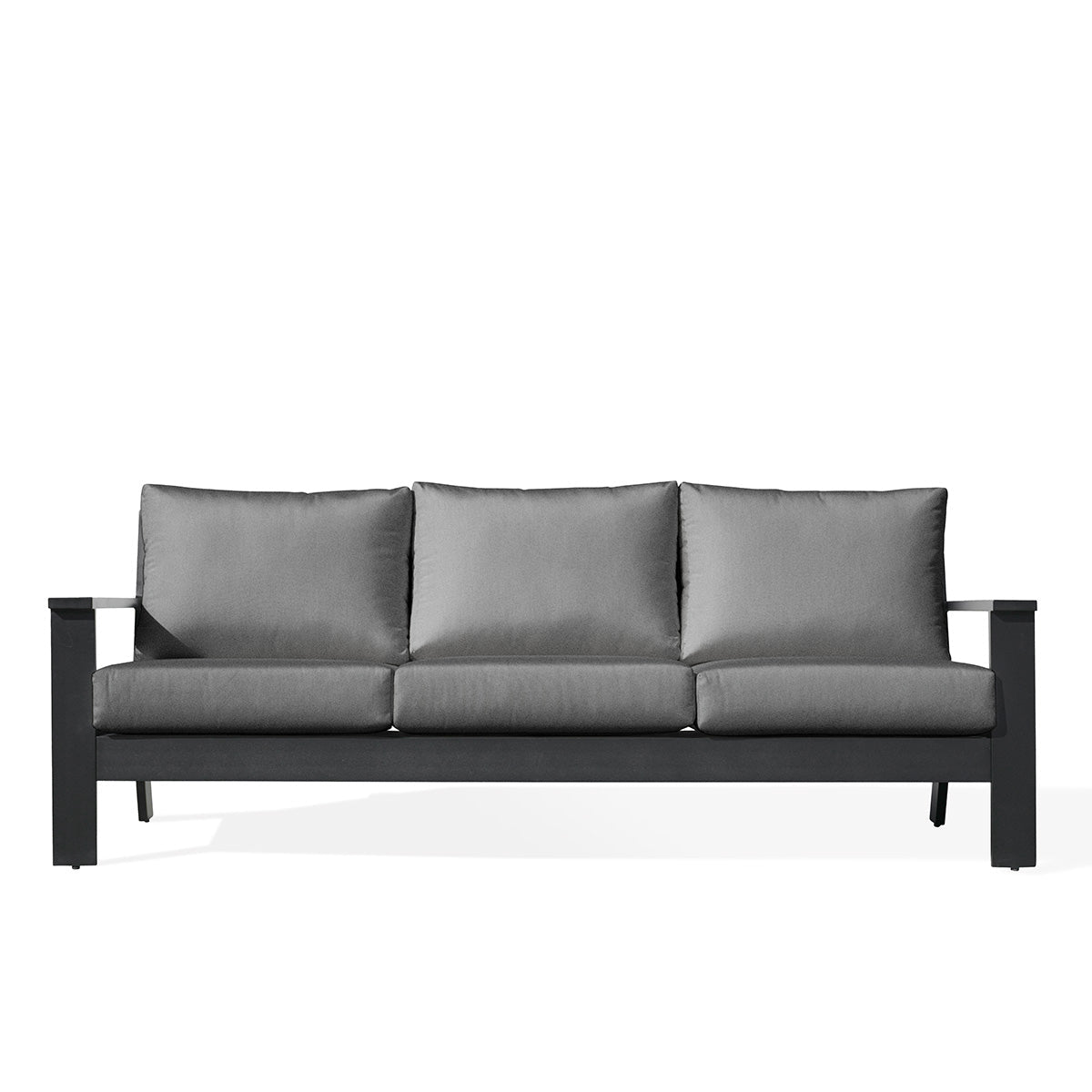 sofasMagnolia Black Aluminum Sofa with Sunbrella® Cushions - Dekor Butik