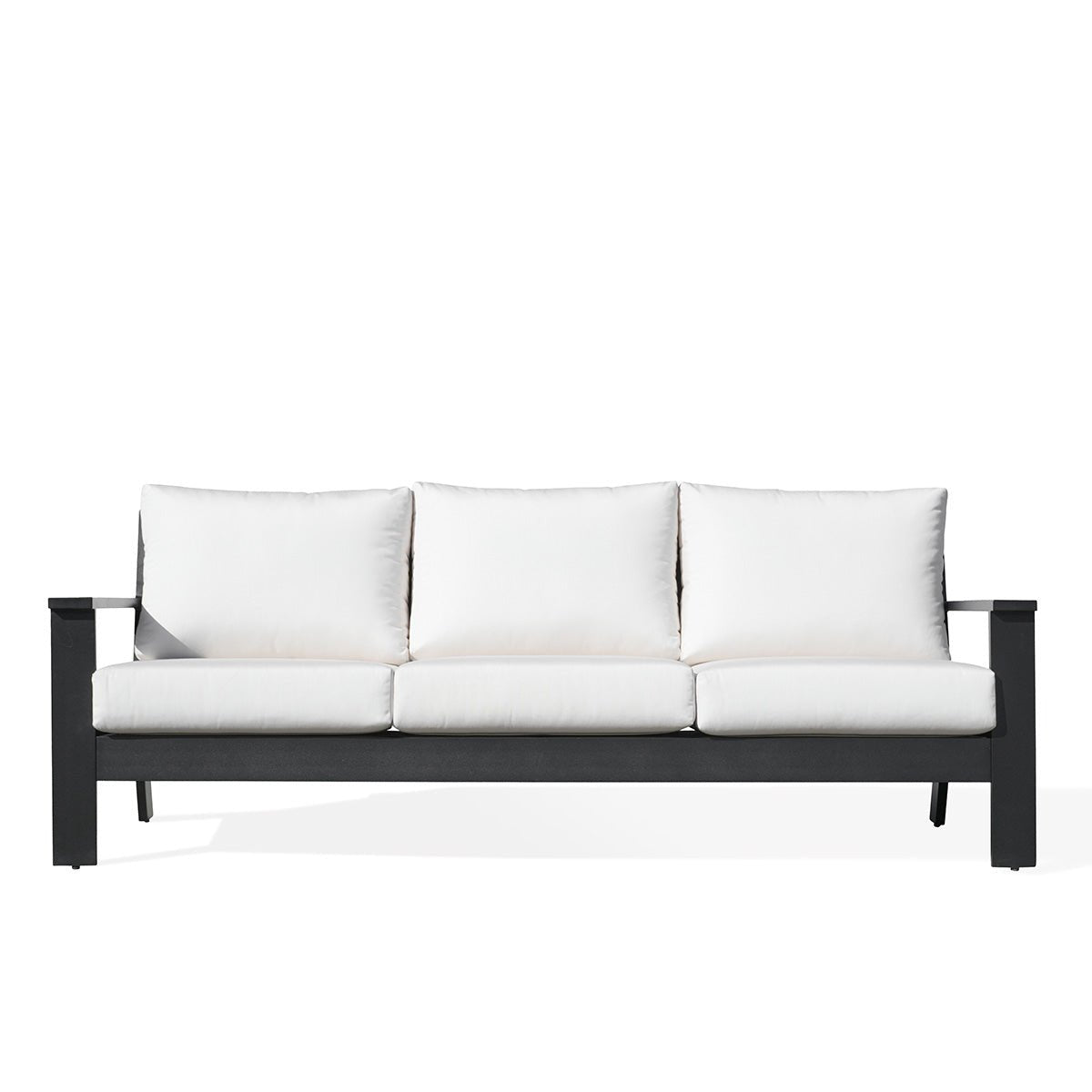 sofasMagnolia Black Aluminum Sofa with Sunbrella® Cushions - Dekor Butik
